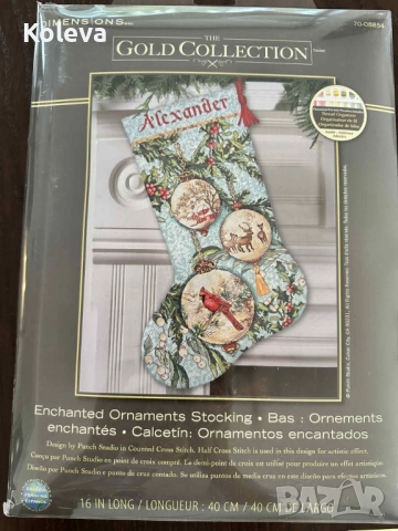 Новогодишен ботуш комплект за бродиране Dimension Enchanted Ornament