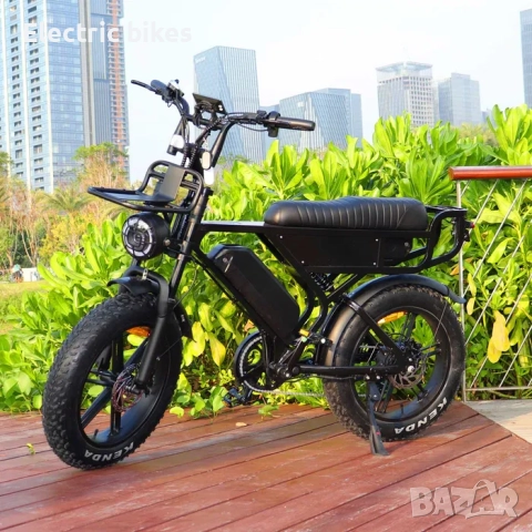 Електрически велосипед X90 MAX – 20″ Fatbike, ДВОЙНА БАТЕРИЯ, 48V 26Ah, 750W, снимка 2 - Велосипеди - 52960610