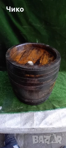здраво дъбово дървено буре 10л, снимка 2 - Антикварни и старинни предмети - 54115004