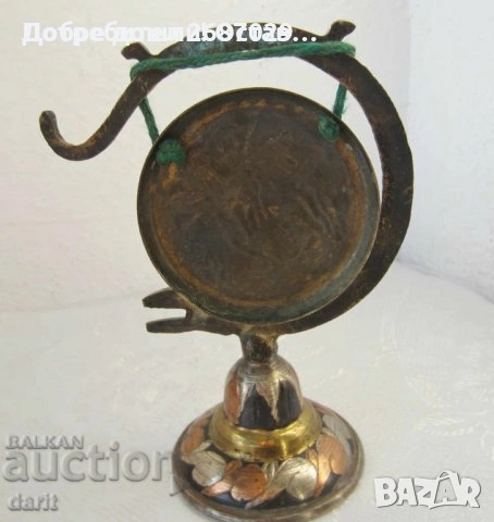 Гонгове:  ГОНГ със змия и камила метал бронз месинг,   пепелник с камила, снимка 8 - Статуетки - 33393716