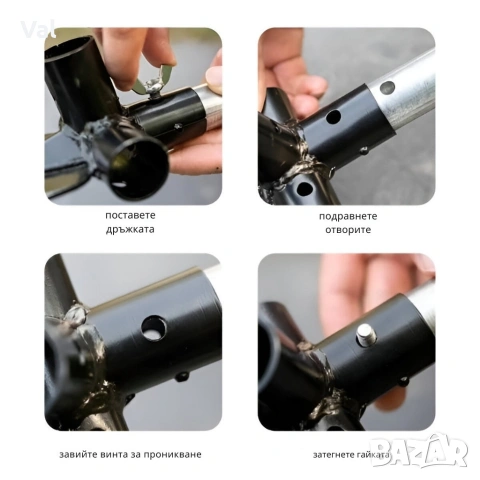 Многофункционален градински инструмент 4 в 1 – брадва, лопата, мотика и сърп в едно, снимка 2 - Градински инструменти - 53038876