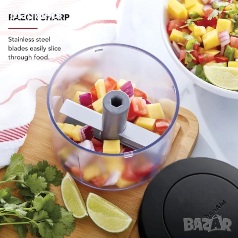 Ръчен чопър KitchenAid / Червен, снимка 7 - Други стоки за дома - 52720335