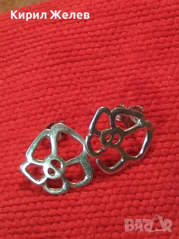 АЖУРНИ ФЛОРАЛНИ СРЕБЪРНИ ОБЕЦИ СРЕБРО 925 РЪЧНА ХУДОЖЕСТВЕНА ИЗРАБОТКА 39239, снимка 11 - Обеци - 49682873