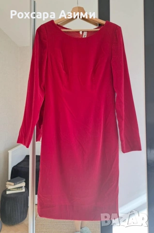 Червена рокля, подходяща за Свети Валентин / Осми март, снимка 2 - Рокли - 53457838