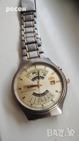 часовник ориент вечен календар, снимка 6 - Мъжки - 53617515