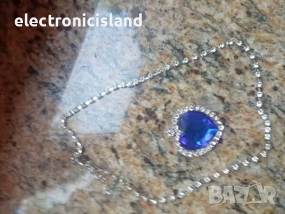 Изящно и модно колие Heart of Ocean, сърцето на океана, Aвстрийски кристал, снимка 8 - Колиета, медальони, синджири - 41004870