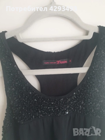 Вечерен топ с пайети Tom Tailor, снимка 1