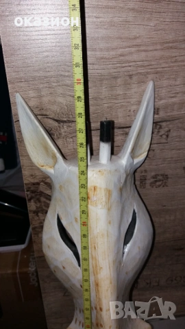 дървена маска, снимка 2 - Декорация за дома - 54026984