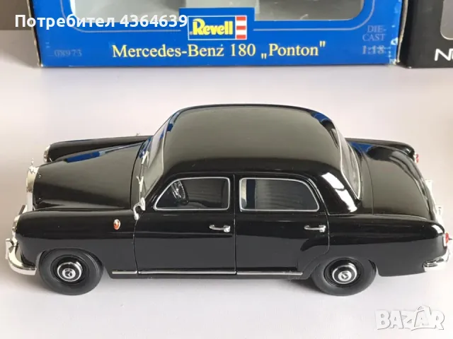 Mercedes Benz w120 Ponton 180 190 1:18 Revell, снимка 13 - Колекции - 48768578