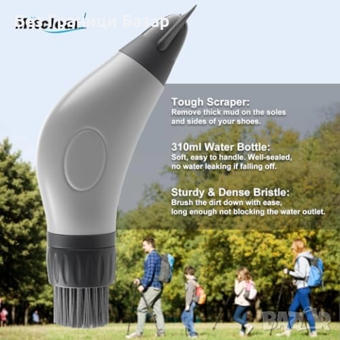 Нов Комплект за почистване на обувки четка твърди влакна стъргалка кърпа, снимка 2 - Други стоки за дома - 52776273