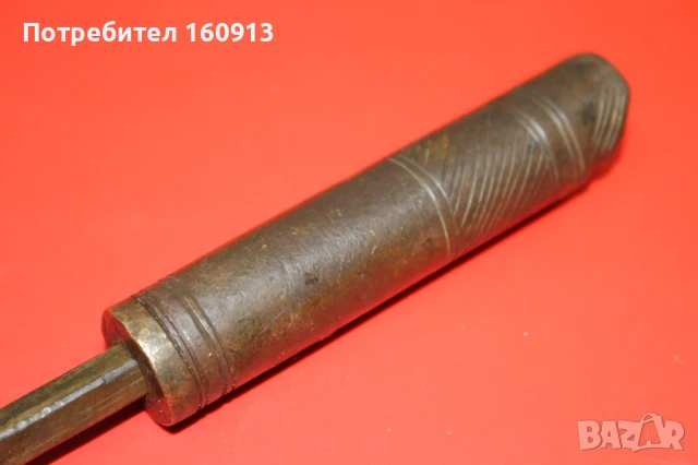 Османски балкански дозатор за барут за кремъчни капсулни пушки пищови., снимка 7 - Колекции - 51121510