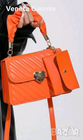 Модерна чантичка в оранжево  , снимка 5 - Чанти - 45543579