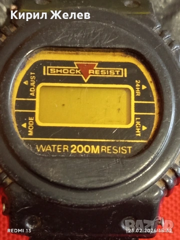 Винтидж електтронен часовник ретро модел рядък за КОЛЕКЦИЯ ДЕКОРАЦИЯ 51727, снимка 3 - Мъжки - 53594063