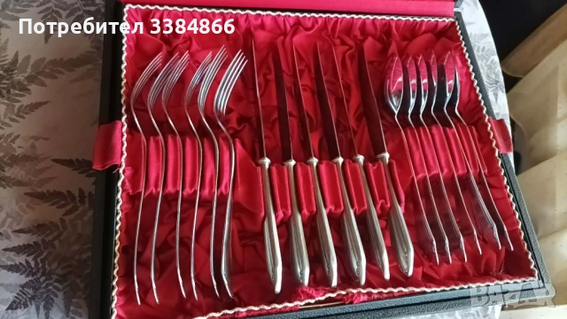 Сервиз за хранене хромиран, снимка 2 - Сервизи - 54182446