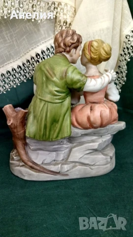 Фигура от Италия - раздумка на пейката, снимка 3 - Декорация за дома - 51175465