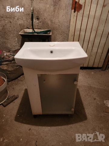 PVC, Шкаф, с Мивка, за Баня