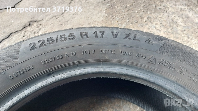 Зимна гума 225 55 17 Continental един брой , снимка 4 - Гуми и джанти - 52971351