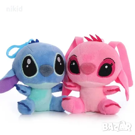 12 см  Стич  stitch плюшена играчка синьо човече, снимка 1 - Плюшени играчки - 20429192