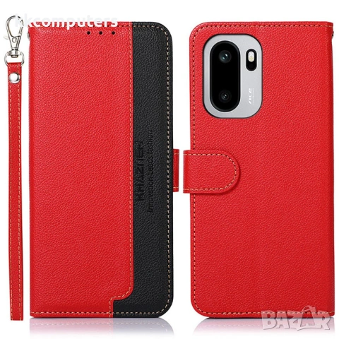 Портфейл Калъф KHAZNEH за OnePlus 15R 5G / Ace 6T 5G / Ace 6 5G - PU кожа, RFID защита, Стойка, Ремъ, снимка 2 - Резервни части за телефони - 53371373