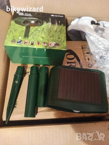 Ултразвуков репелент за за белки,котки, кучета, птици, мишки и др. НОВ, снимка 6 - Градинска техника - 51817859