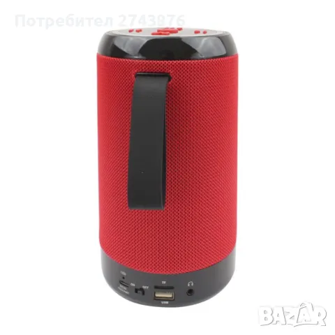  Портативна тонколона EK-1812 HS, Bluetooth, Презареждаща се батерия 1800 mAh ,Червен, снимка 4 - Тонколони - 48512268