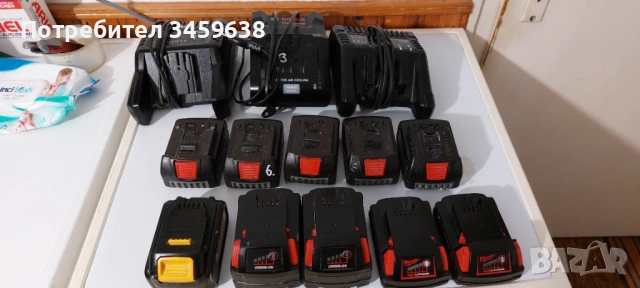 Батерии и зарядни BOSCH,MILWAUKEE,WURTH и DEWALT