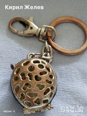 Метален ключодържател с формата на бухал 🦉 аксесоар за раници чанти 34320, снимка 5 - Други - 51119291