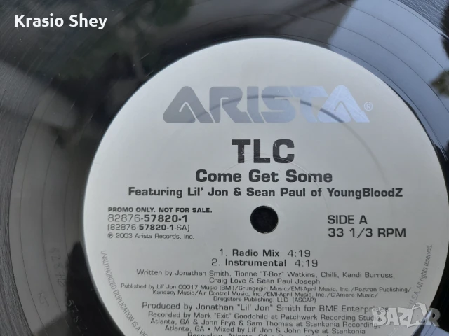 TLC Featuring Lil' Jon & Sean Paul maxi-single, снимка 3 - Грамофонни плочи - 50898182