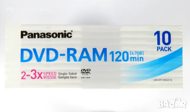 Нови 10 броя DVD-RAM диска Panasonic 120 min (4.7GB) / JAPAN, снимка 3 - Други - 49301812