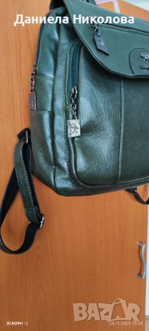 Кожена дамска чанта , снимка 2 - Чанти - 52573236