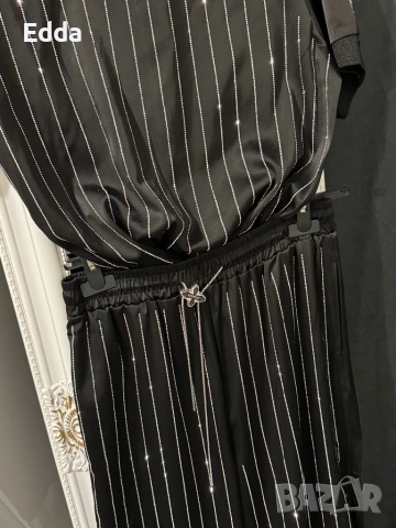 Черен сатениран комплект , снимка 5 - Комплекти - 53459024