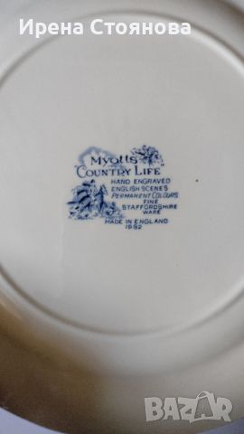 Myotts Country life, Staffordshire England, 6 броя за основно ястие 25 см., снимка 2 - Чинии - 45491064