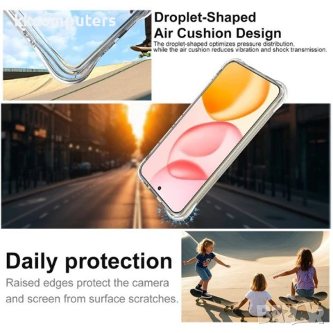 Honor 400 IMAK Прозрачен TPU Калъф с Ъглови Airbag Защити със Скрийн Протектор, снимка 3 - Резервни части за телефони - 50472952