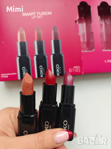 Kiko Milano комплекти, червила, 3D гланцове, несесери и други, снимка 2 - Козметика за лице - 50742053