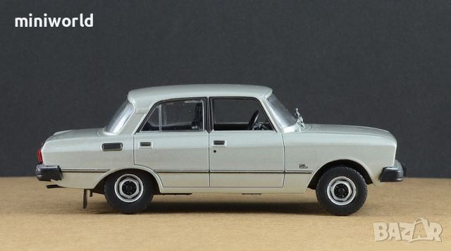 Москвич 2140SL ЛУКС 1980 - мащаб 1:43 на DeAgostini моделът е нов в блистер, снимка 6 - Колекции - 45174099