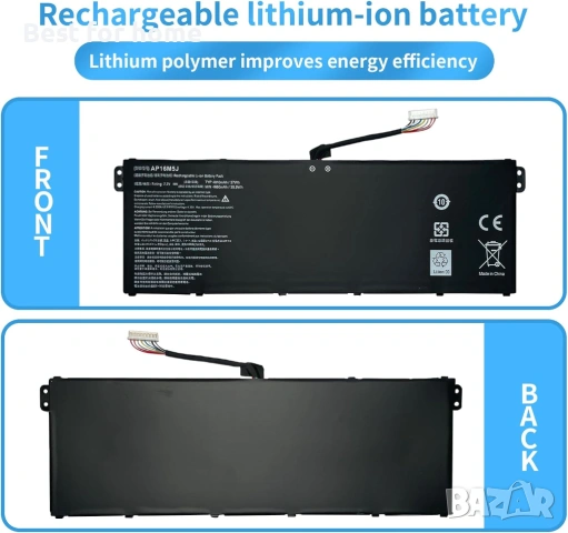 Батерия за лаптоп Acer AP16M5J, 7.7V 37Wh, снимка 5 - Части за лаптопи - 53706266