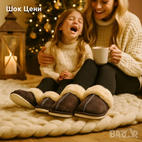 Оригинални Пухкави зимни пантофи SWISS LYX с мемори пяна и гел против умора и мекота !, снимка 4 - Пантофи - 51637200