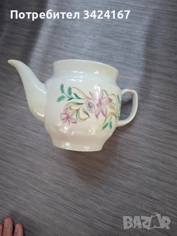 Захарница, латиера и чайник от порцелан , снимка 12 - Сервизи - 53748054