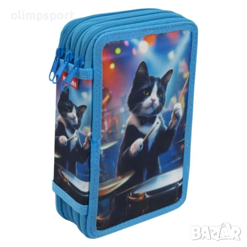 Несесер ученически, шит, с 3 отделения, всяко от които разполага с цип за затваряне. , снимка 6 - Ученически пособия, канцеларски материали - 51376856