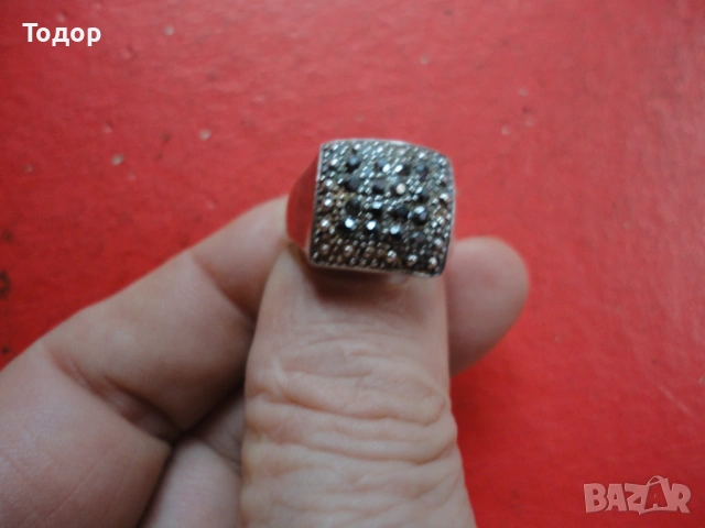 Невероятен сребърен пръстен с камъни , снимка 10 - Пръстени - 54079879