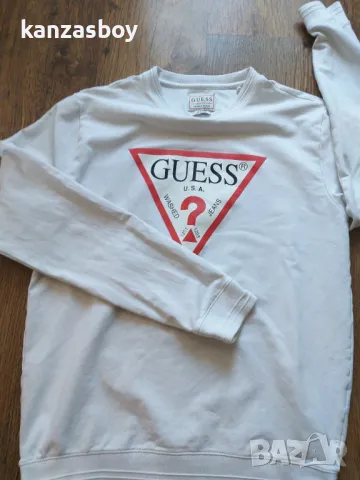 Guess triangle outlet logo sweatshirt - страхотна мъжка блуза С, снимка 5 - Блузи - 48733073