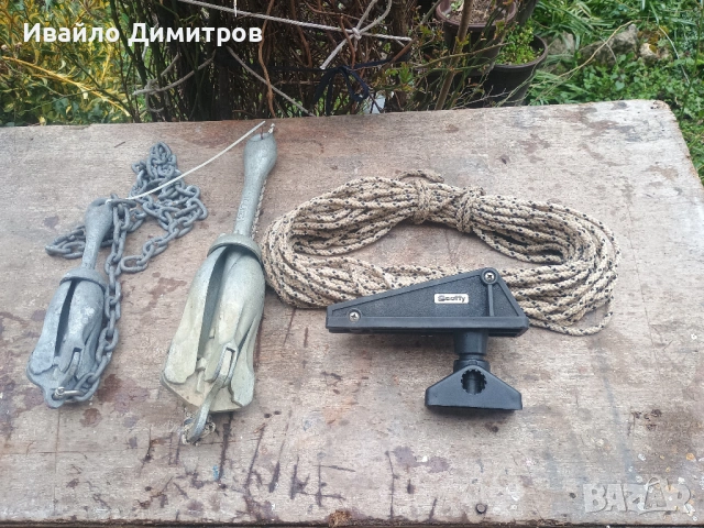 Котвен механизъм Scotty Anchor Lock и котви с въже, снимка 9 - Екипировка - 53937780