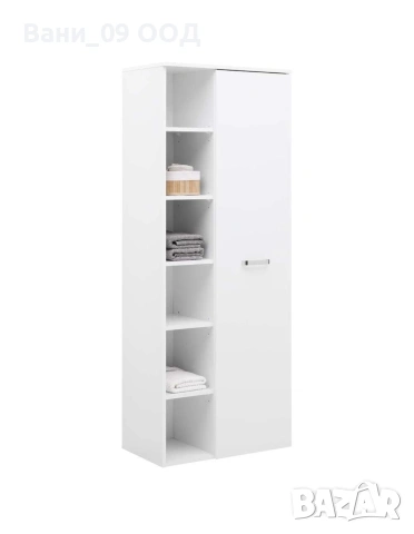 168,5см! Голяма етажерка за баня в бял гланц, снимка 5 - Етажерки - 53271873