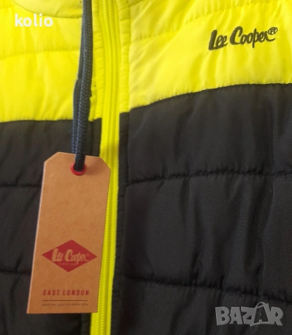 зимно яке Lee Cooper оригинал висок клас XL жълто черно, снимка 3 - Якета - 53121173