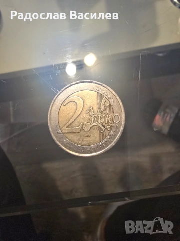 Лубилейна монета 2 евро от 2001 година 