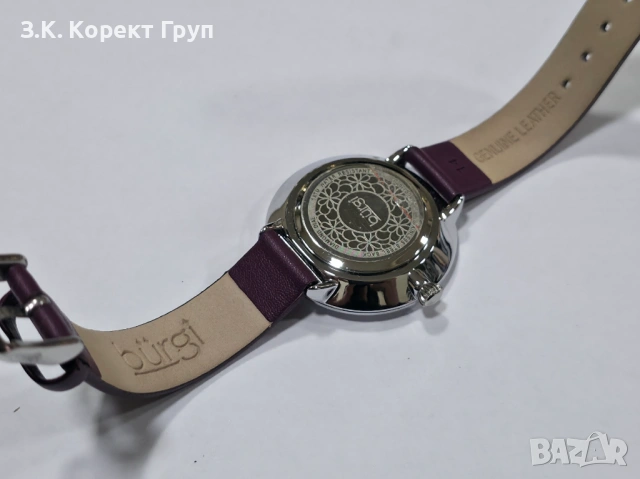 Дамски часовник Burgi BUR119PU Classic Diamond, снимка 4 - Дамски - 53701389