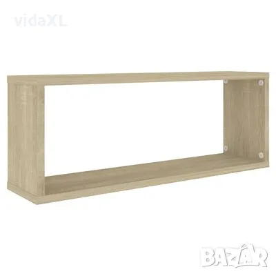 vidaXL Стенни кубични рафтове, 6 бр, дъб сонома, 60x15x23 см, ПДЧ(SKU:807144), снимка 4 - Други - 48365663