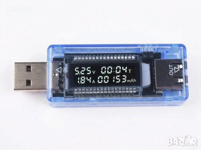 KEWEISI USB Тестер Волтметър Амперметър Измервател Капацитет Батерии Зарядни Устройства Телефон Test, снимка 2 - Друга електроника - 54068748