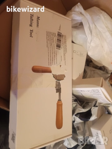 Ръчен инструмент за туфтинг на килими – дръжка от буково дърво НОВО, снимка 5 - Други инструменти - 53238510