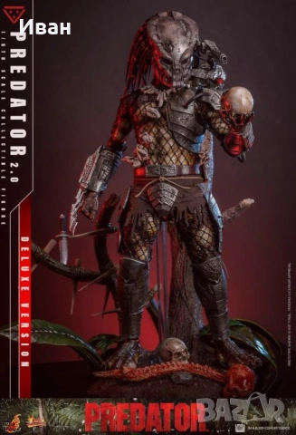 Hot Toys Deluxe version of Predator 2.0 - нови и запечатани
